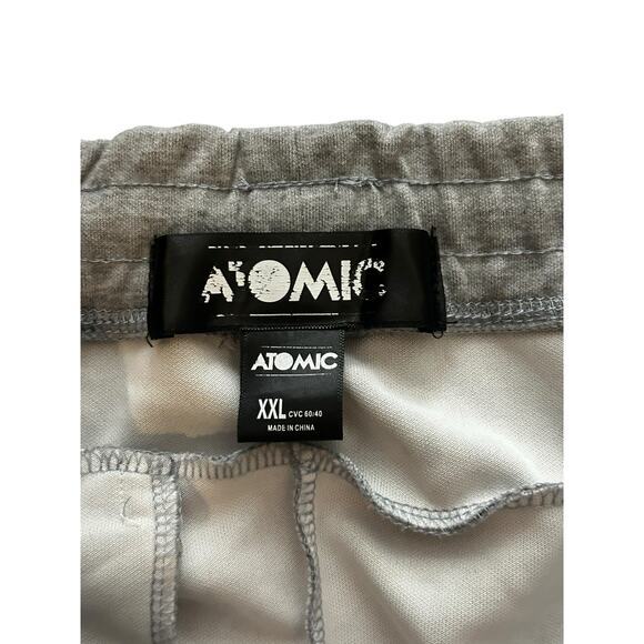 Nike Men’s XXL Atomic Fleece Joggers Gray w/ Yellow Zipper Pockets/Ankles - Picture 3 of 5